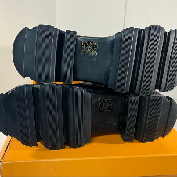 Public Desire Monique Black Chunky Knee High Boots Size 10 Women’s. - Picture 8 of 8